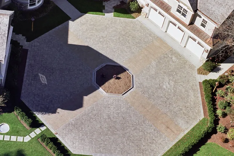 Stone walkway and hardscape masonry work